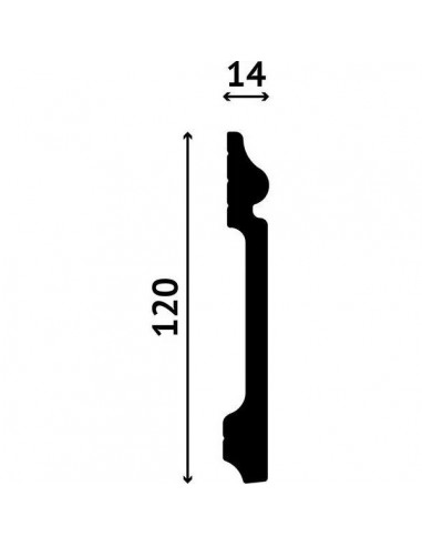 Plinta decorativa DV-43 ALBA 2m