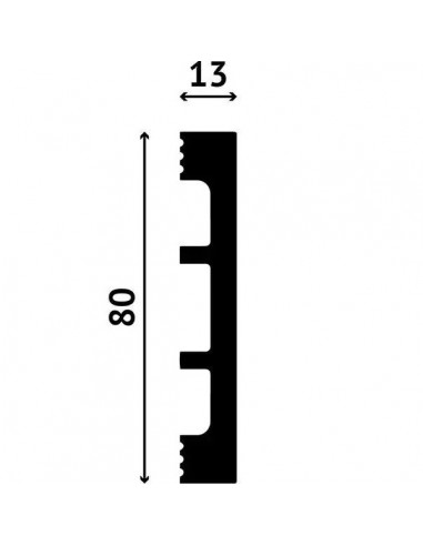 Plinta decorativa DV-50 ALBA 2m